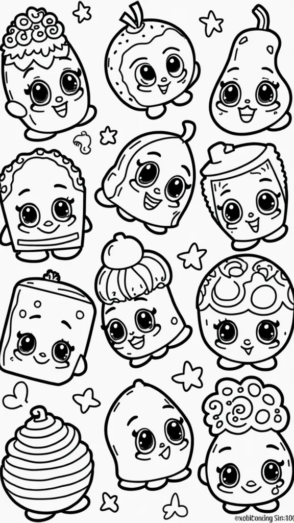 coloriages de shopkins gratuits imprimables